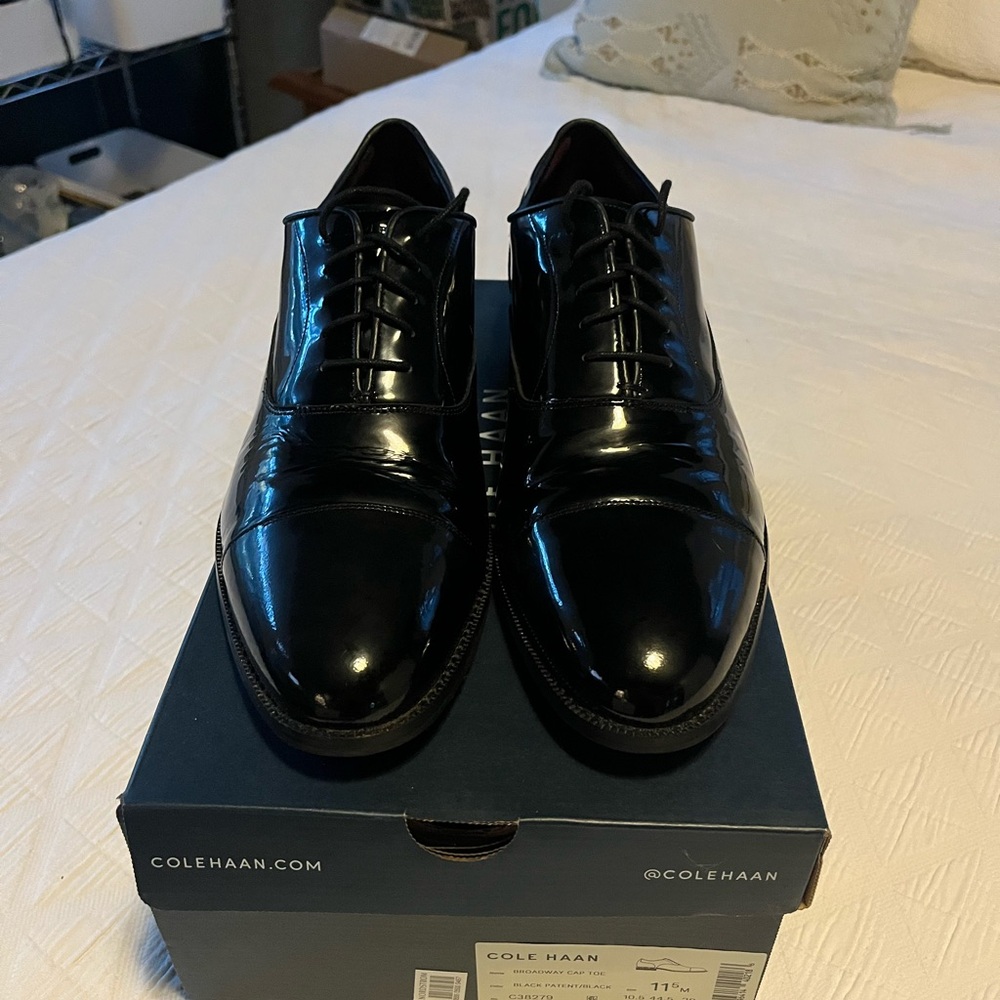 Cole Haan Patent Leather Oxfords